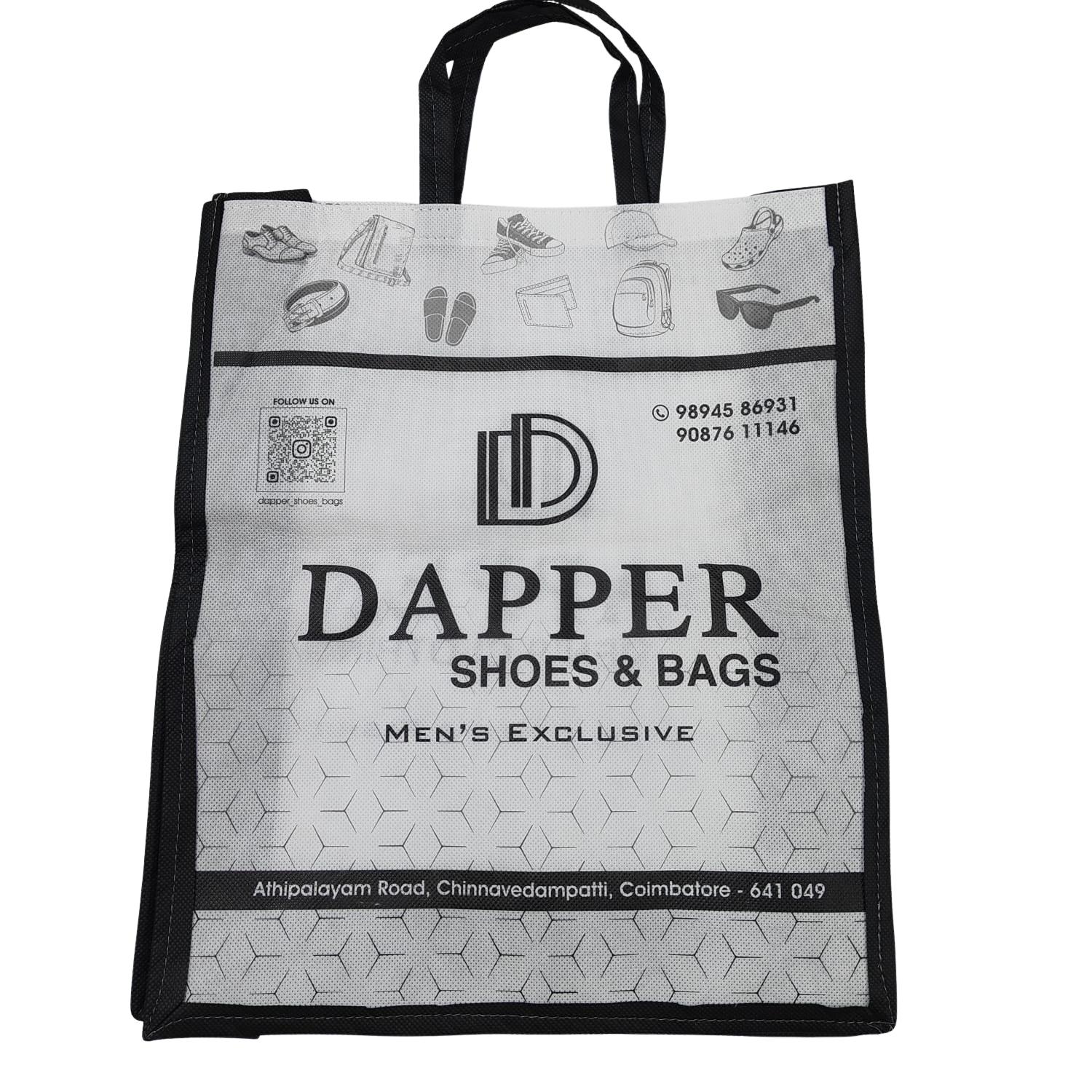 🛍️ Customized PP Non-Woven Printed Shopping Bag – Loop Handle