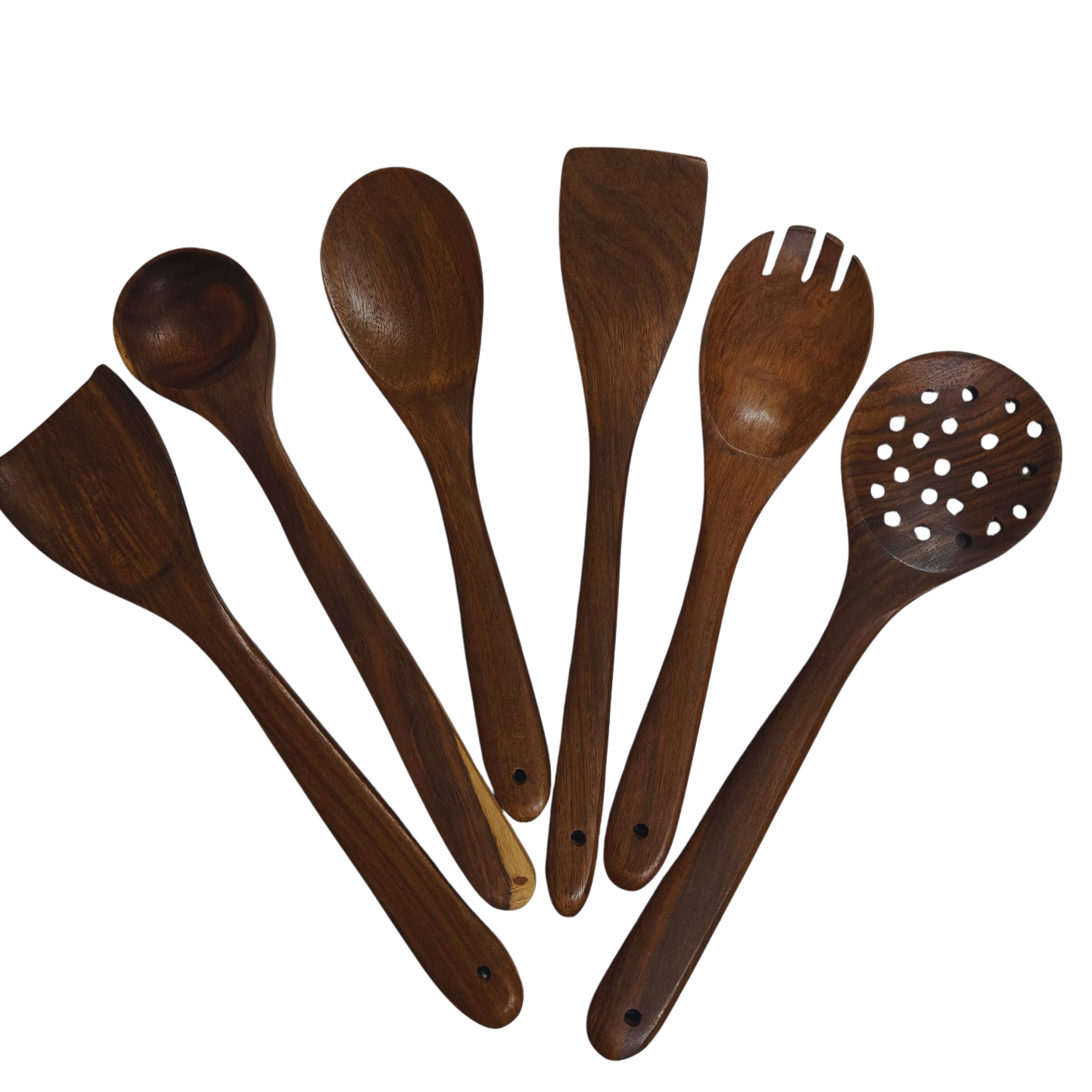 Dark Brown 6pcs Spatulas