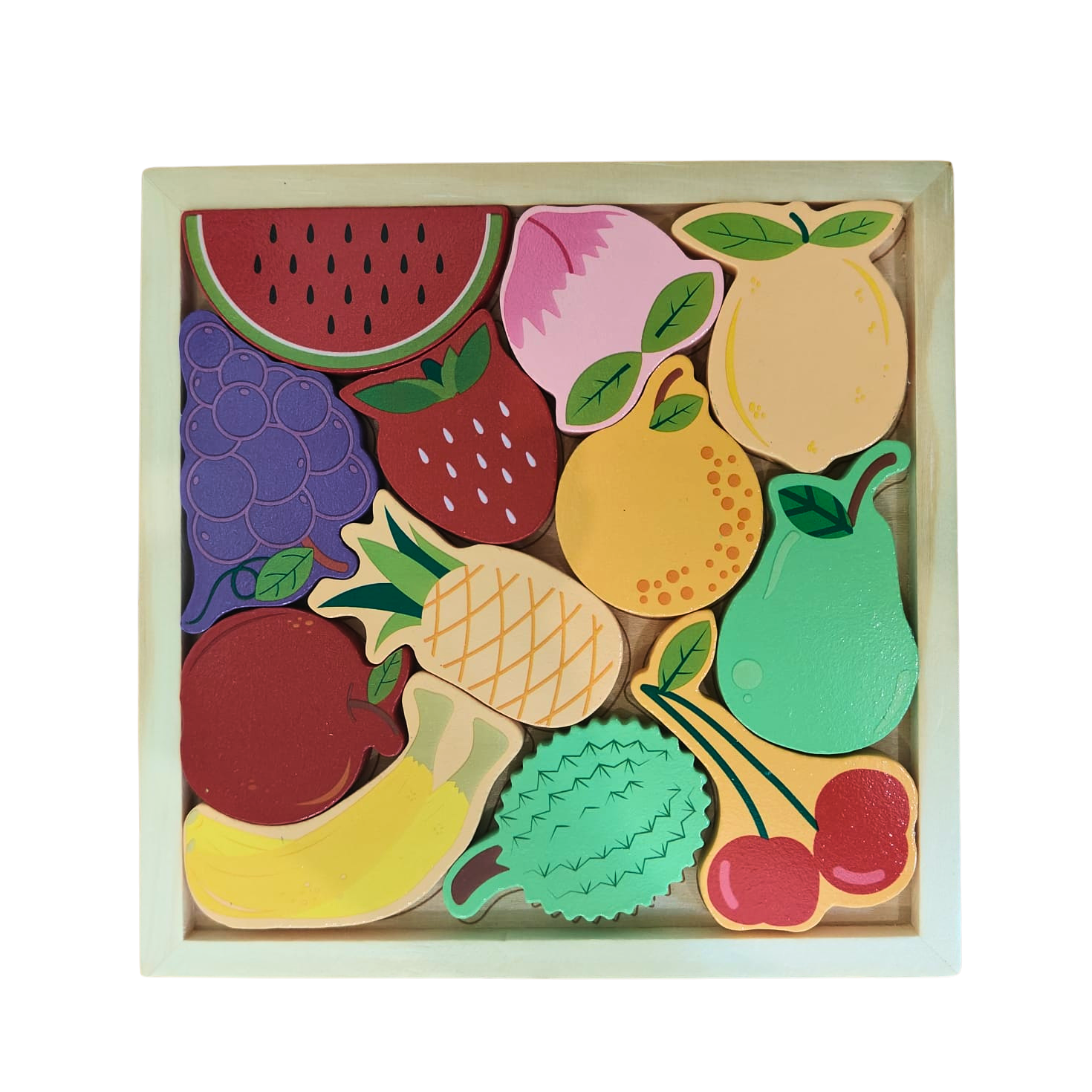Wooden 3 D Fruit Puzzle