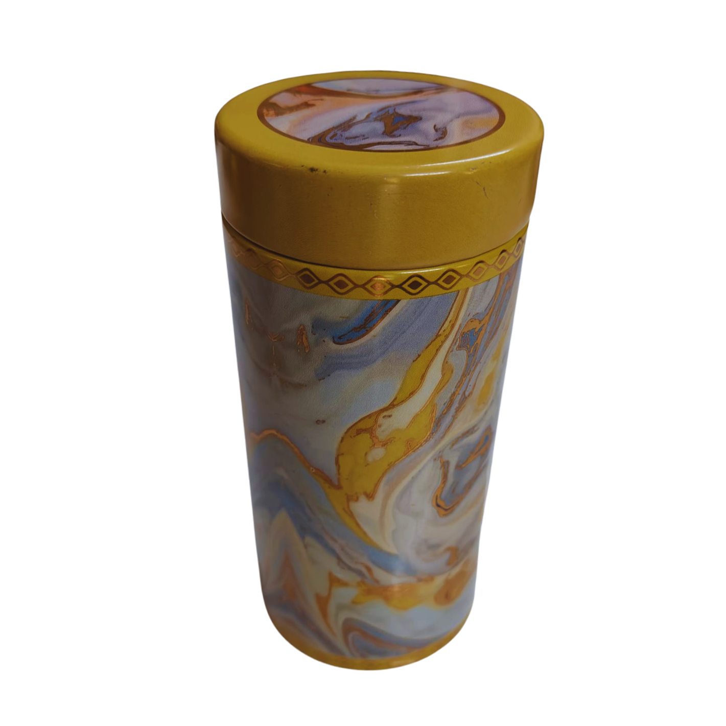 Cylindrical Storage Container- Marbel design Big