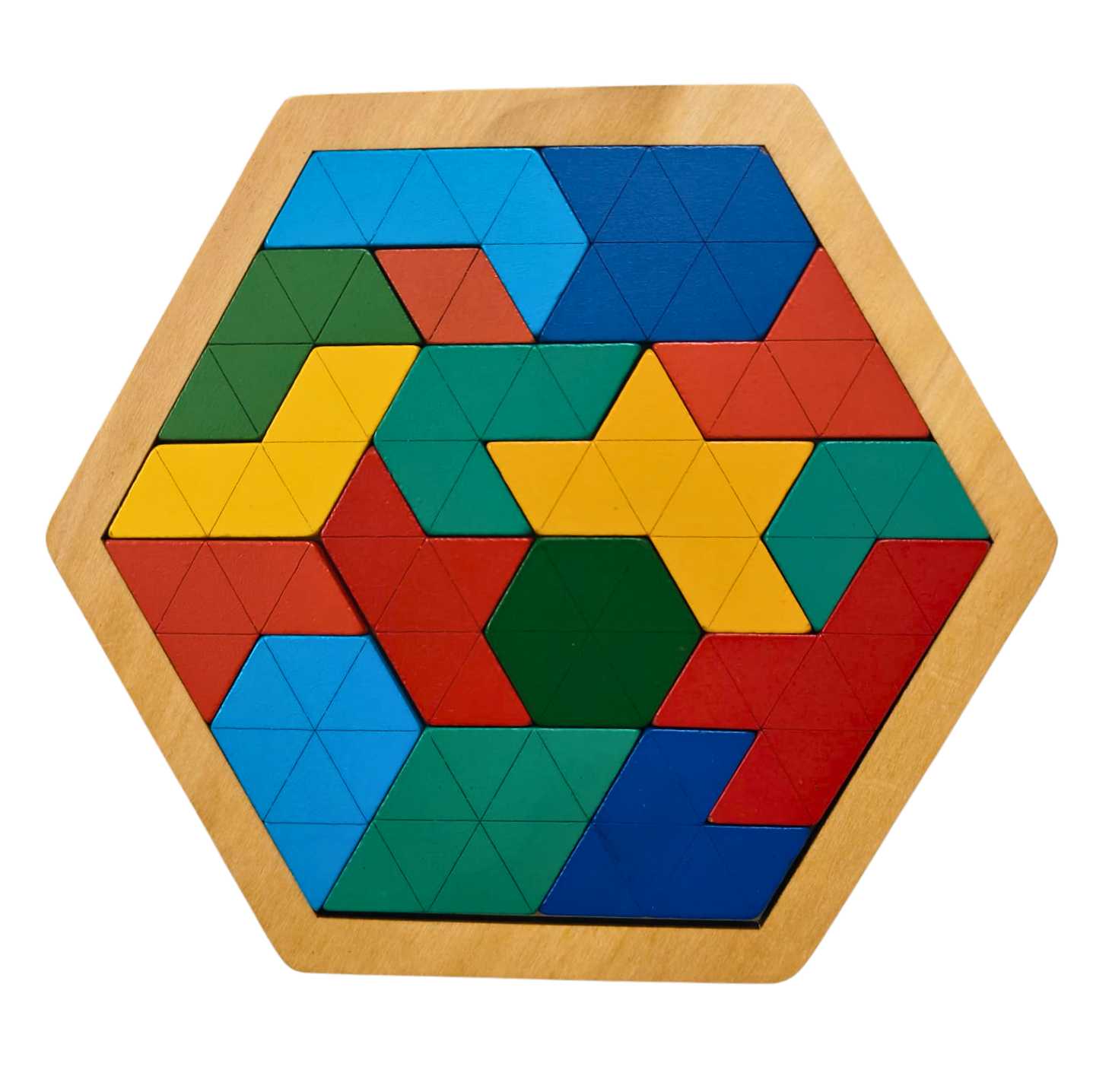 Hexagon Rangoli Puzzle Board
