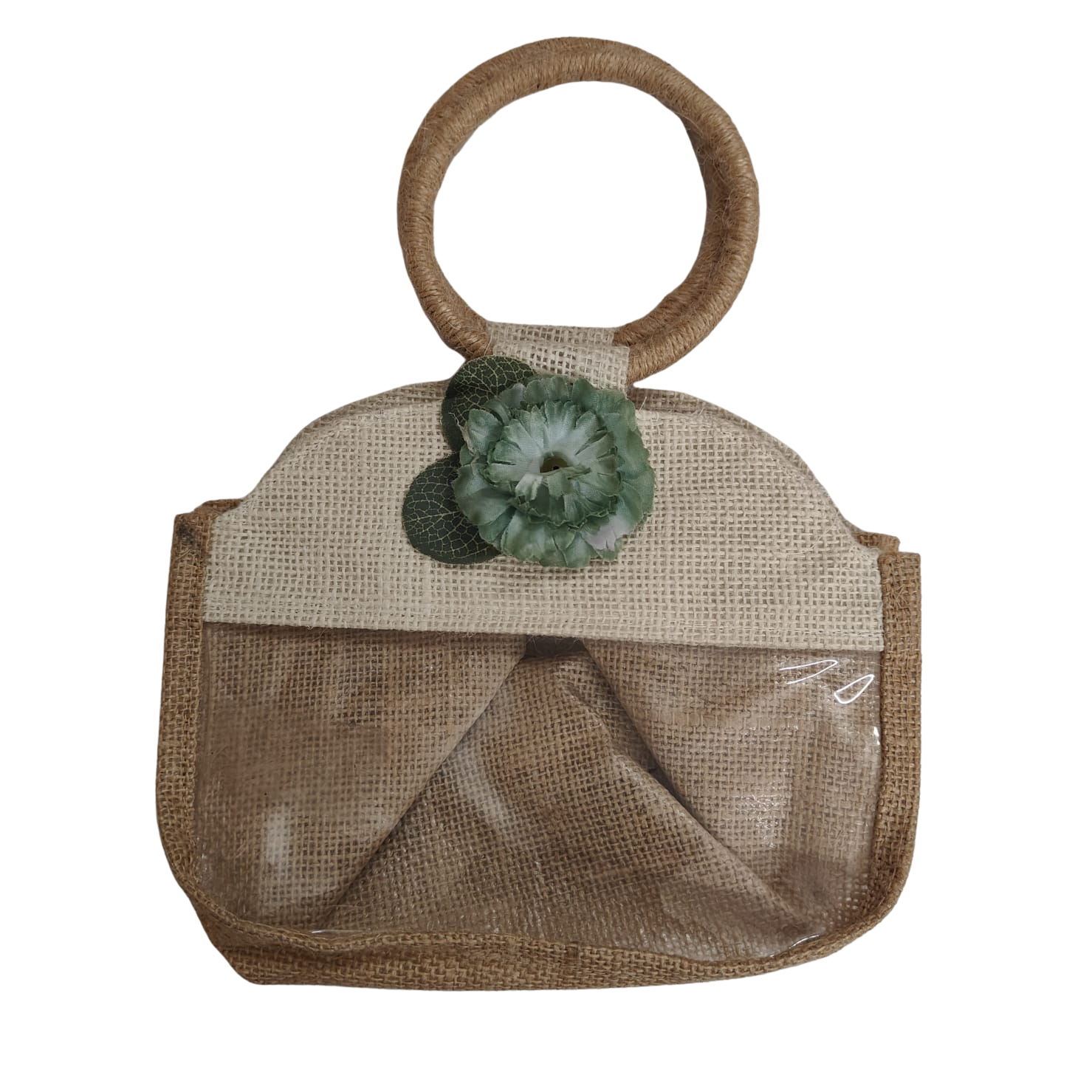Round Handle Floral and Window Design Jude Bag- (Enlarge) - Image 2