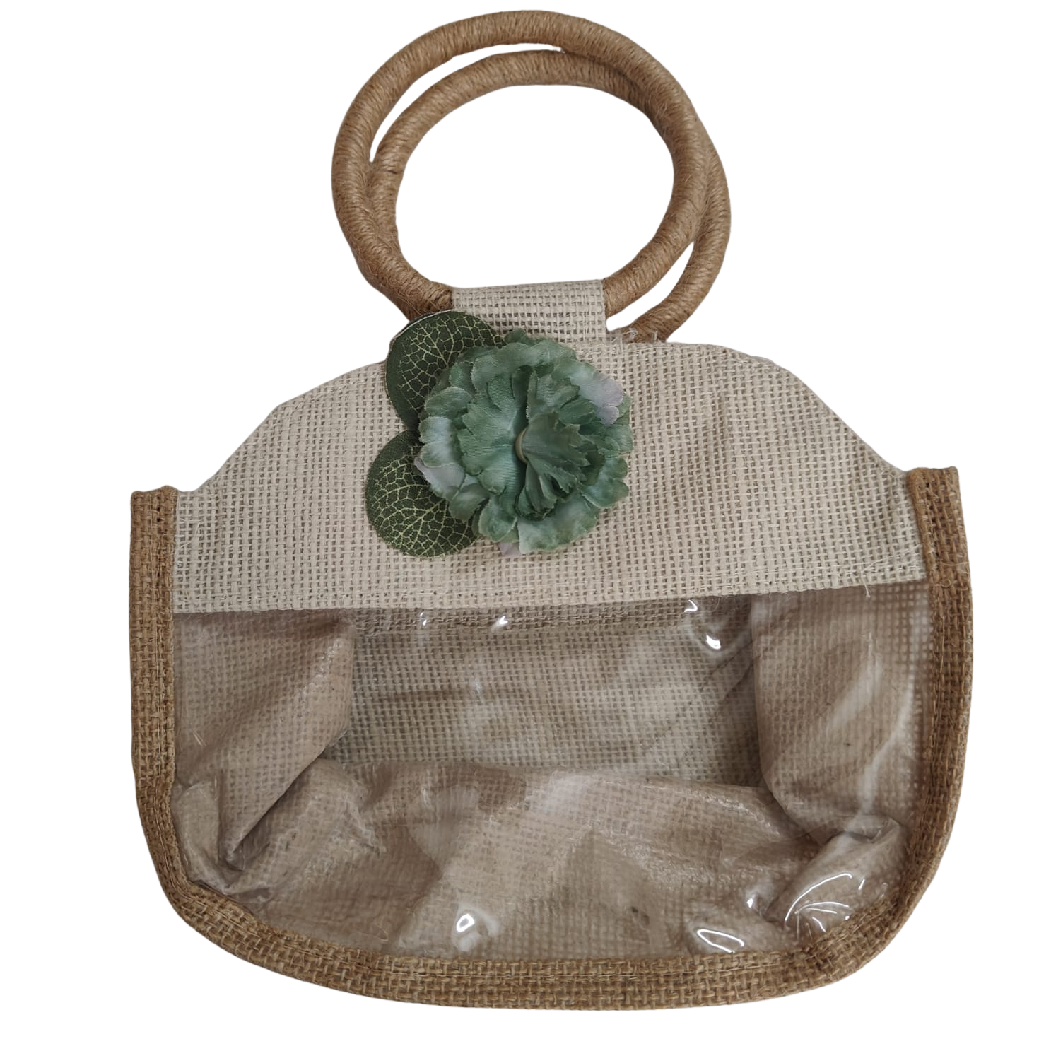 Round Handle Floral and Window Design Jude Bag-Small - Image 2