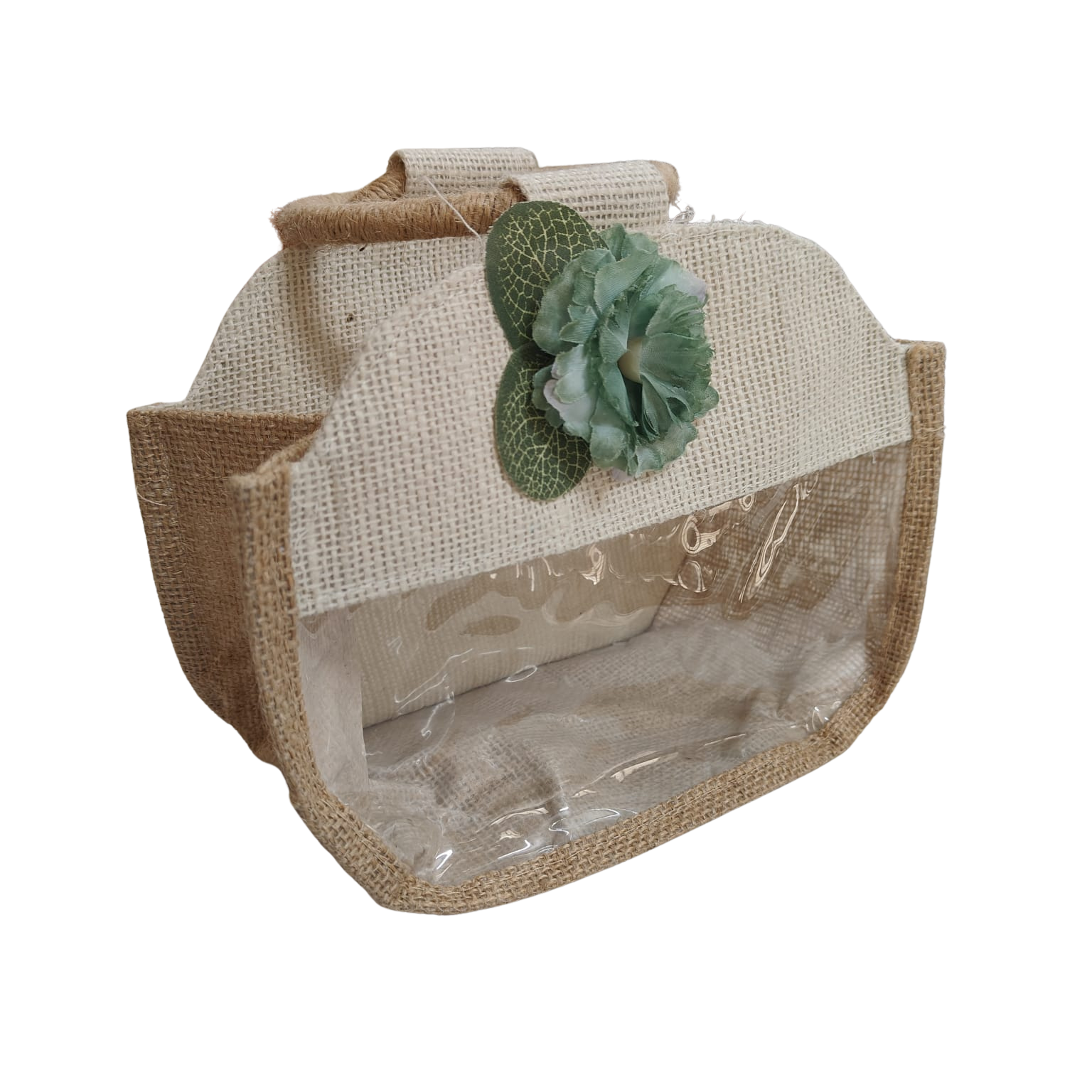 Round Handle Floral and Window Design Jude Bag-Small