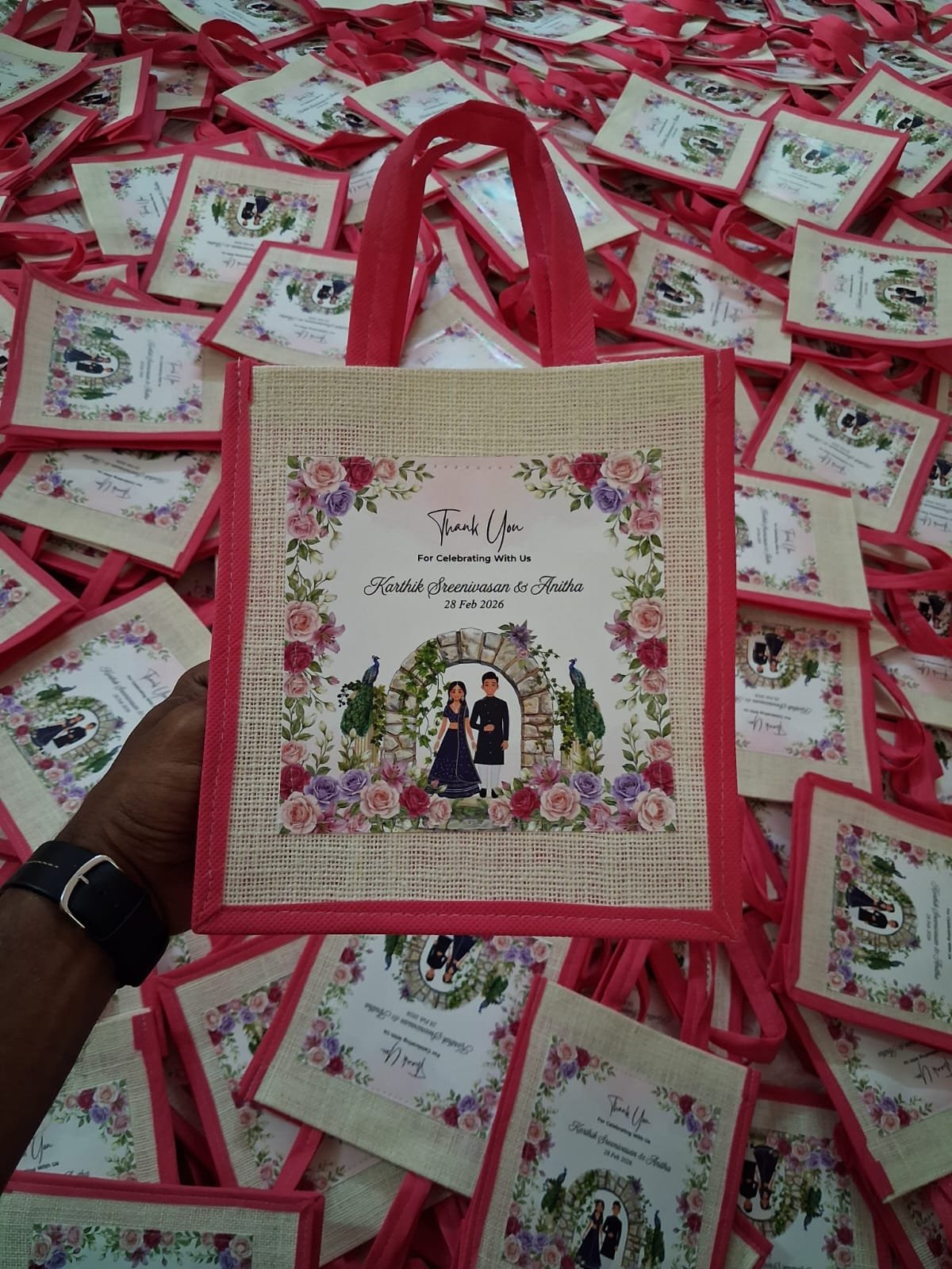 Colourful Customized Wedding Return Gift Bag