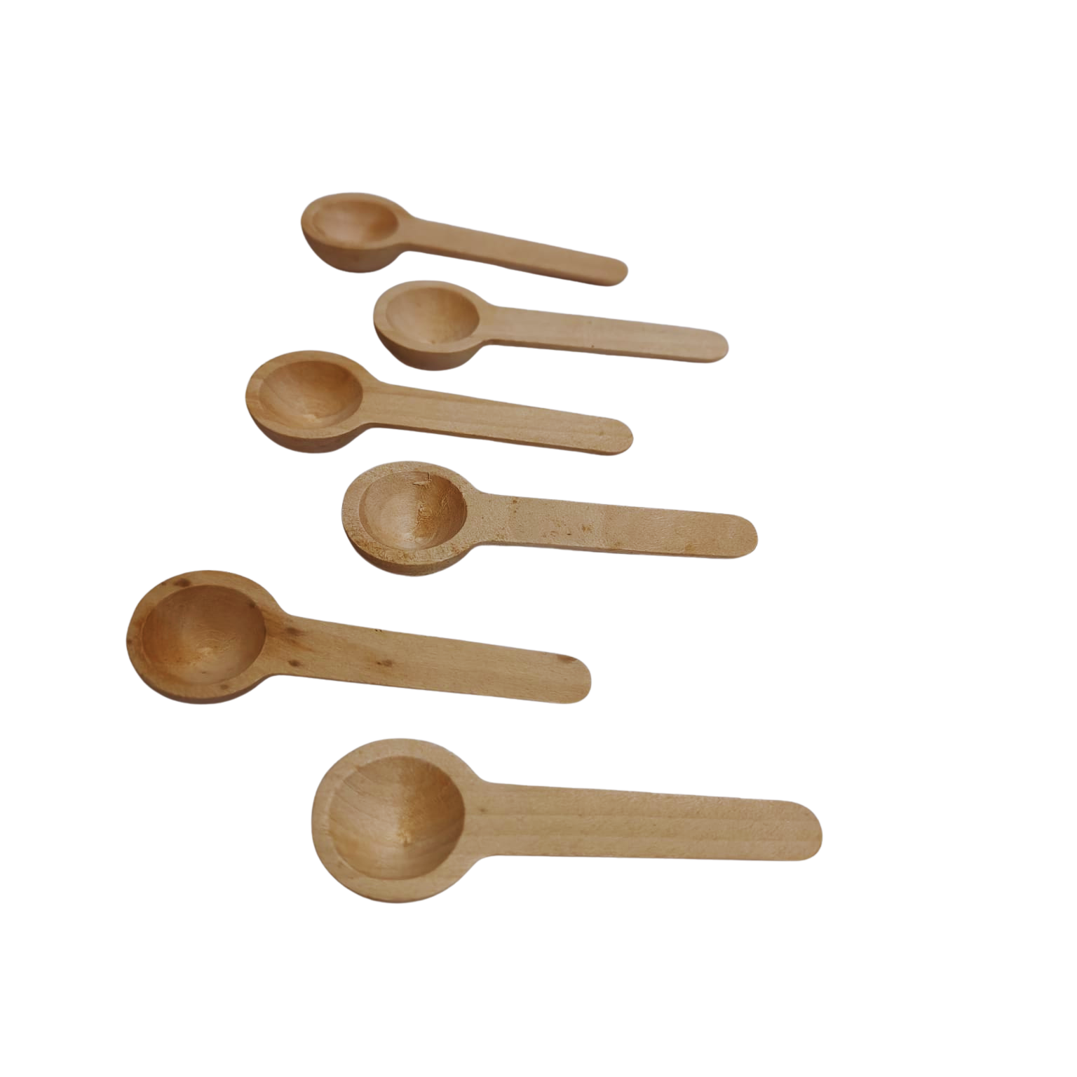 Wooden 6pcs Scoops - Image 3