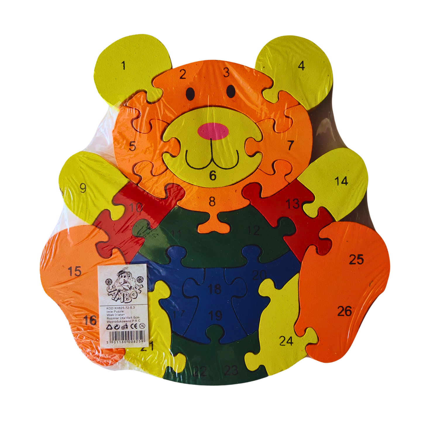 Animal Shape Colours,Letters and Numbers Puzzle