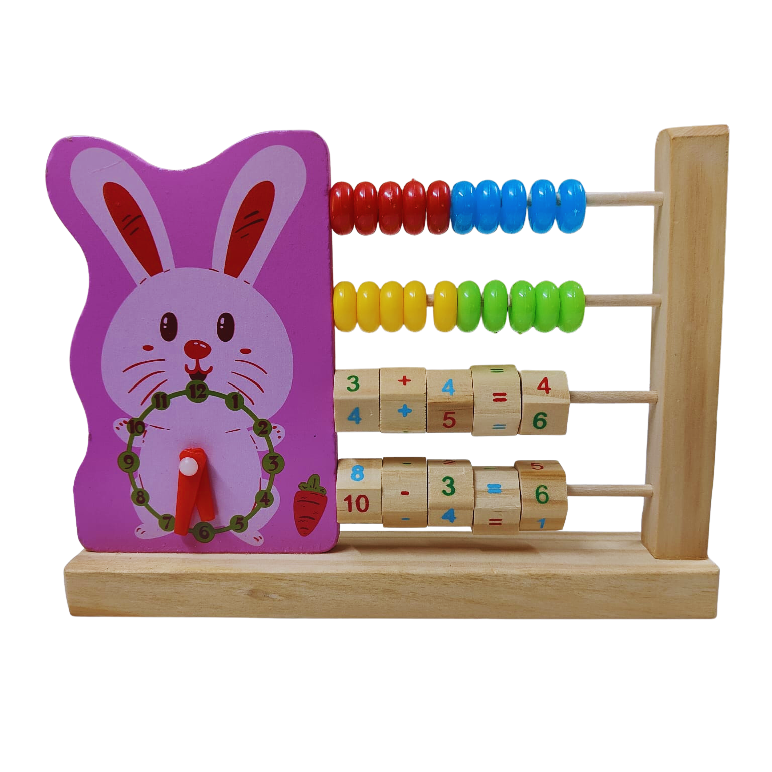Cartoon Abacus with Learning Tables