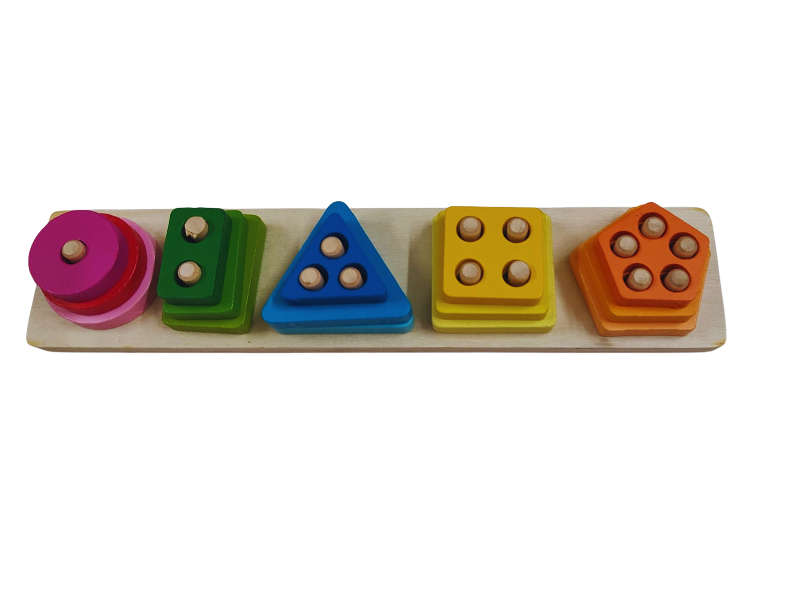 Multi Colour Shape Tower (5 Type 15 pcs)