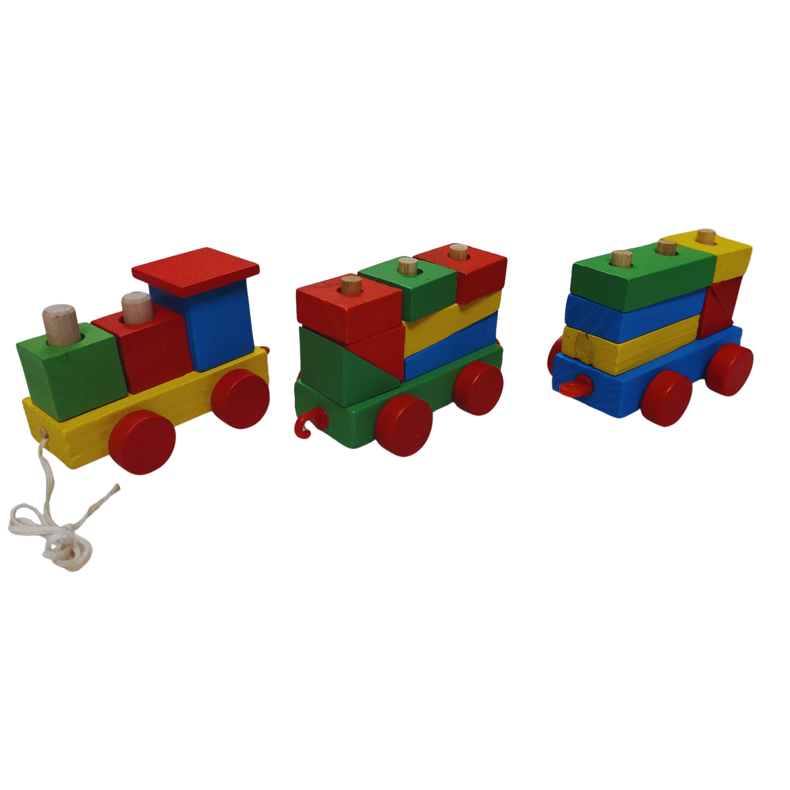 Wooden Building Blocks Train - Image 7
