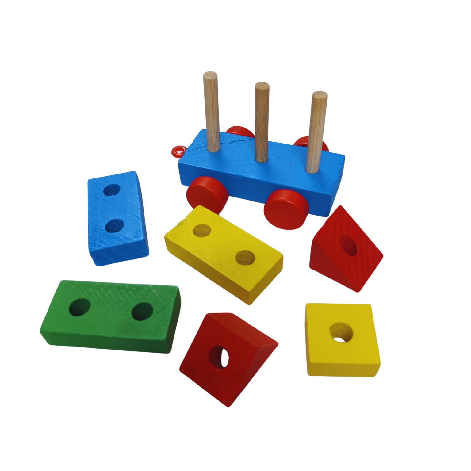 Wooden Building Blocks Train - Image 3