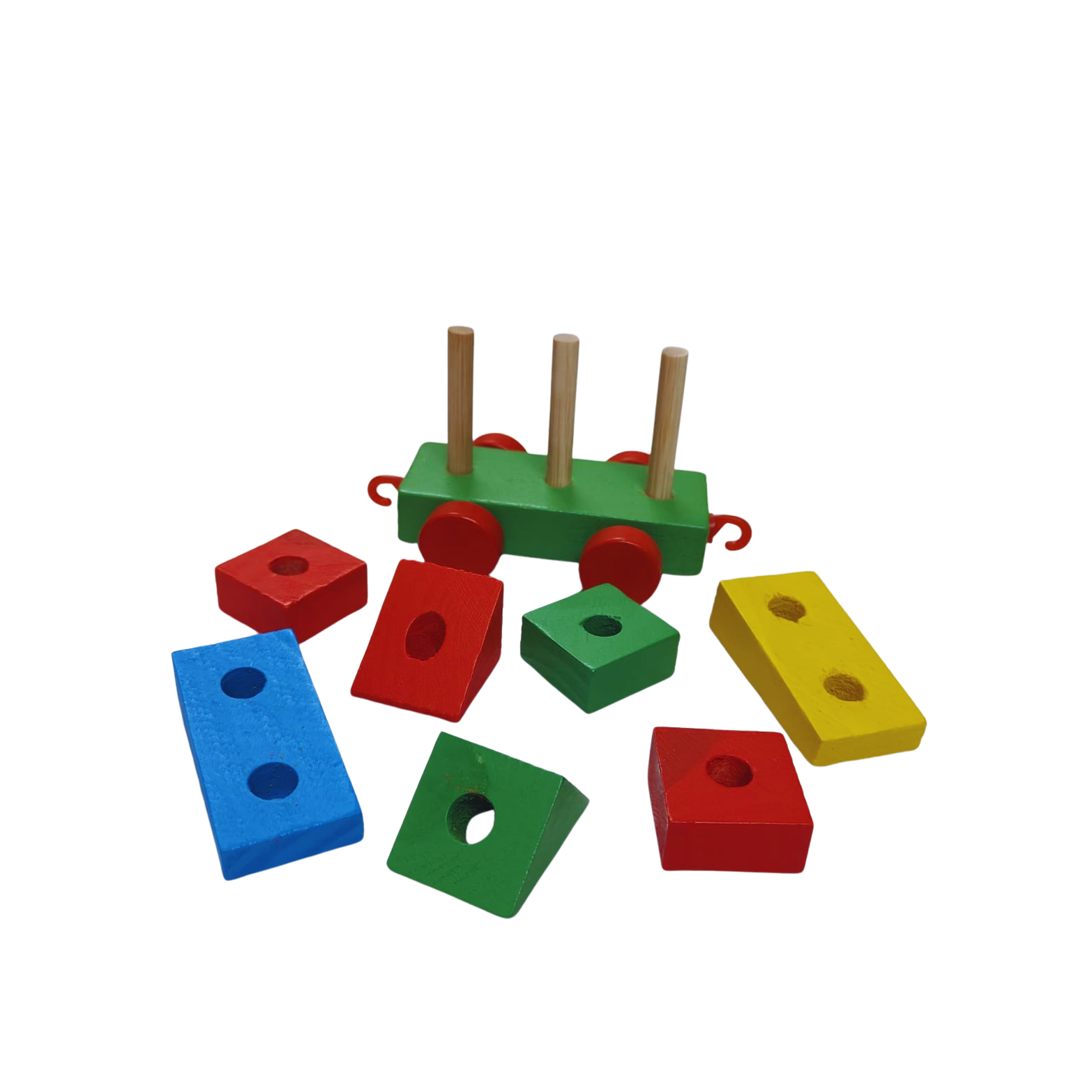 Wooden Building Blocks Train - Image 2