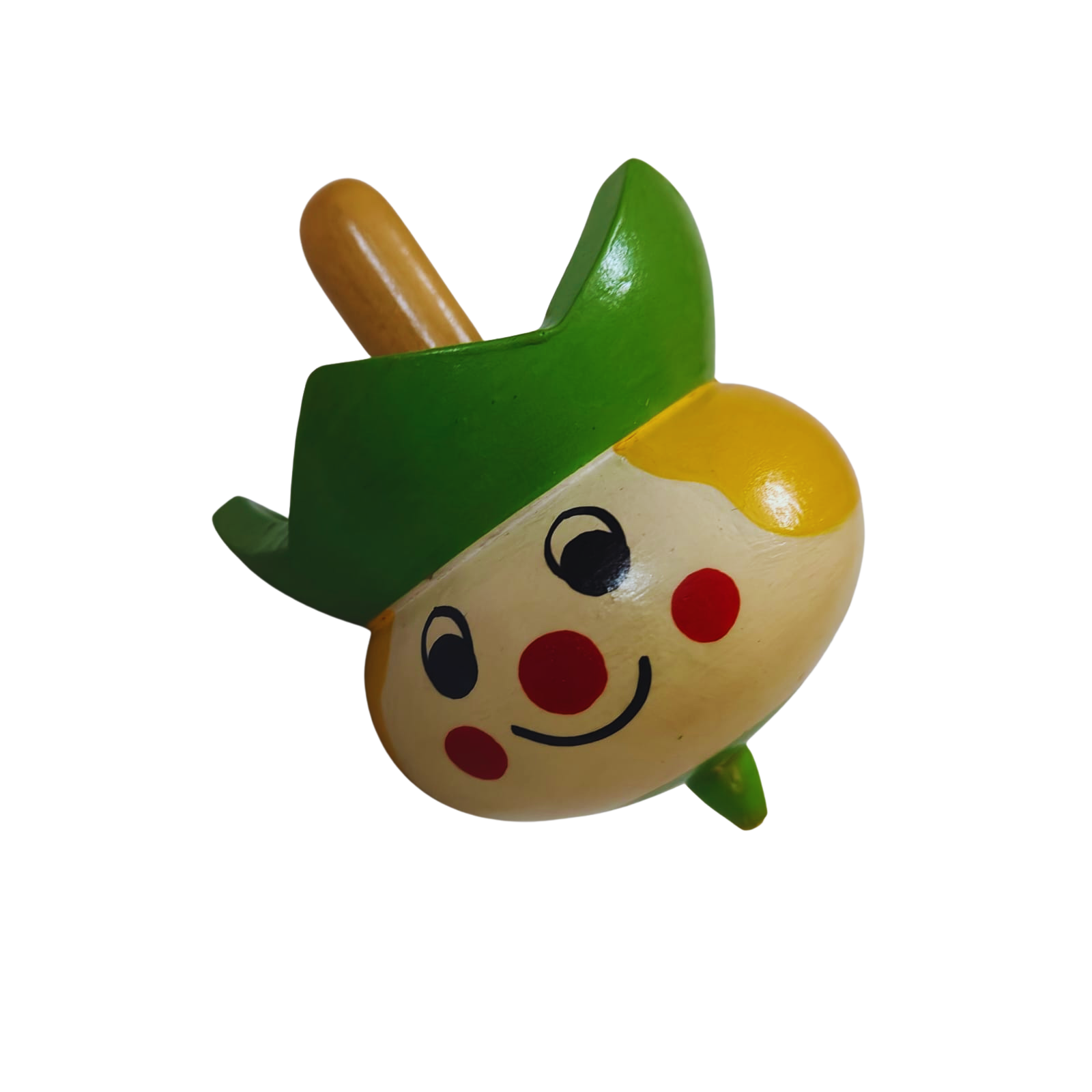 Wooden Clown Theme Spin Top - Image 2
