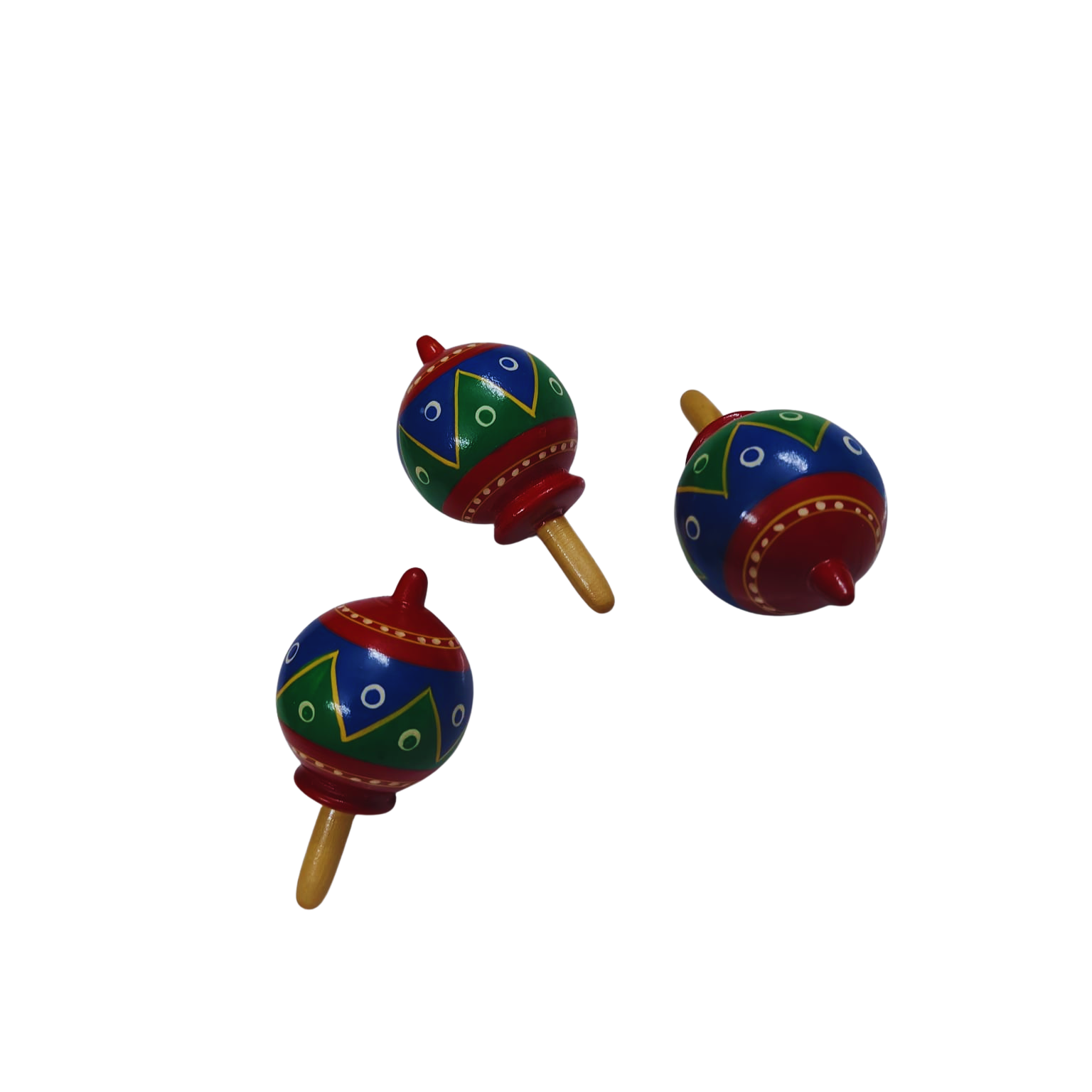 Wooden Pot Theme Finger Spin Top