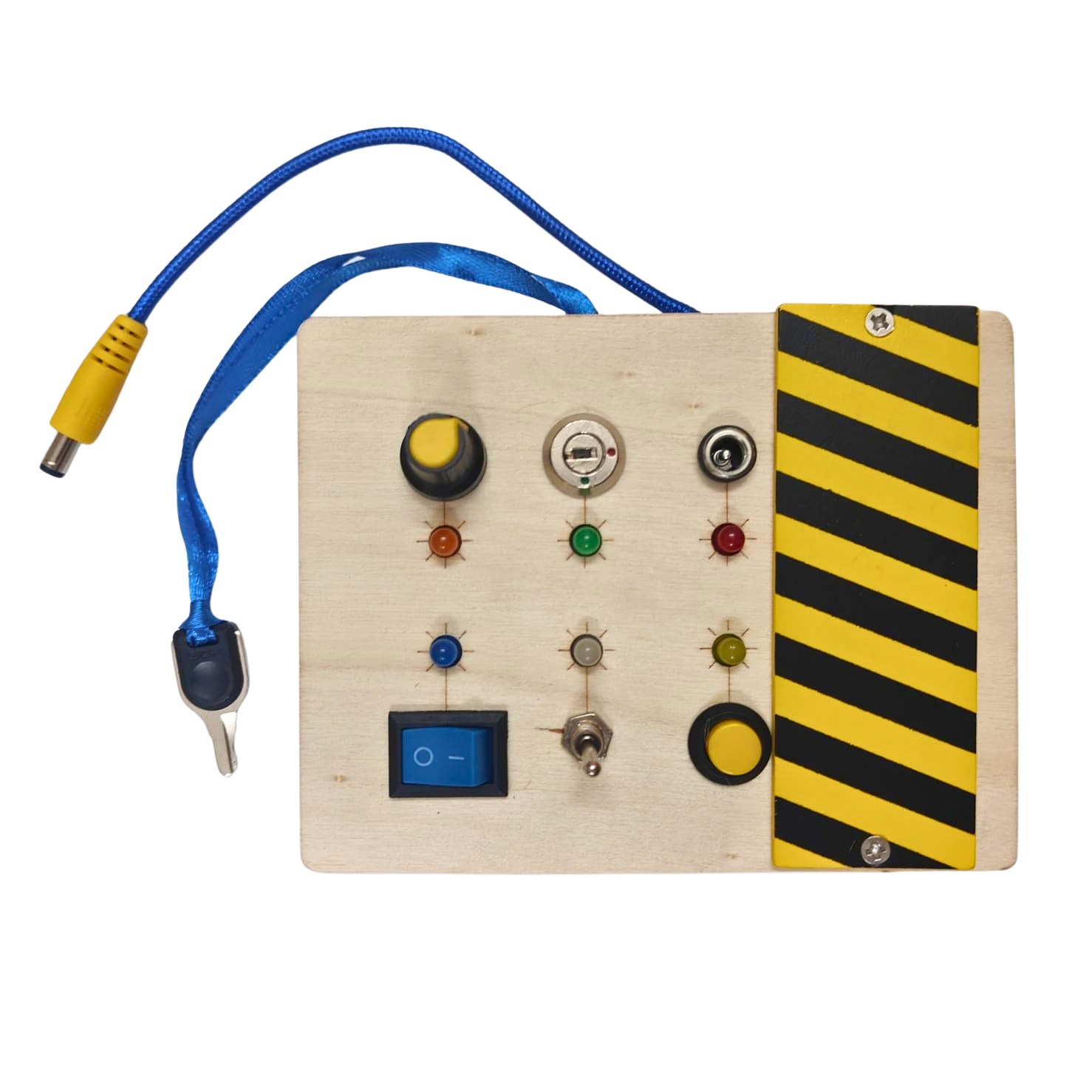 Wooden Sensory Switch Toy with Real LED Lite