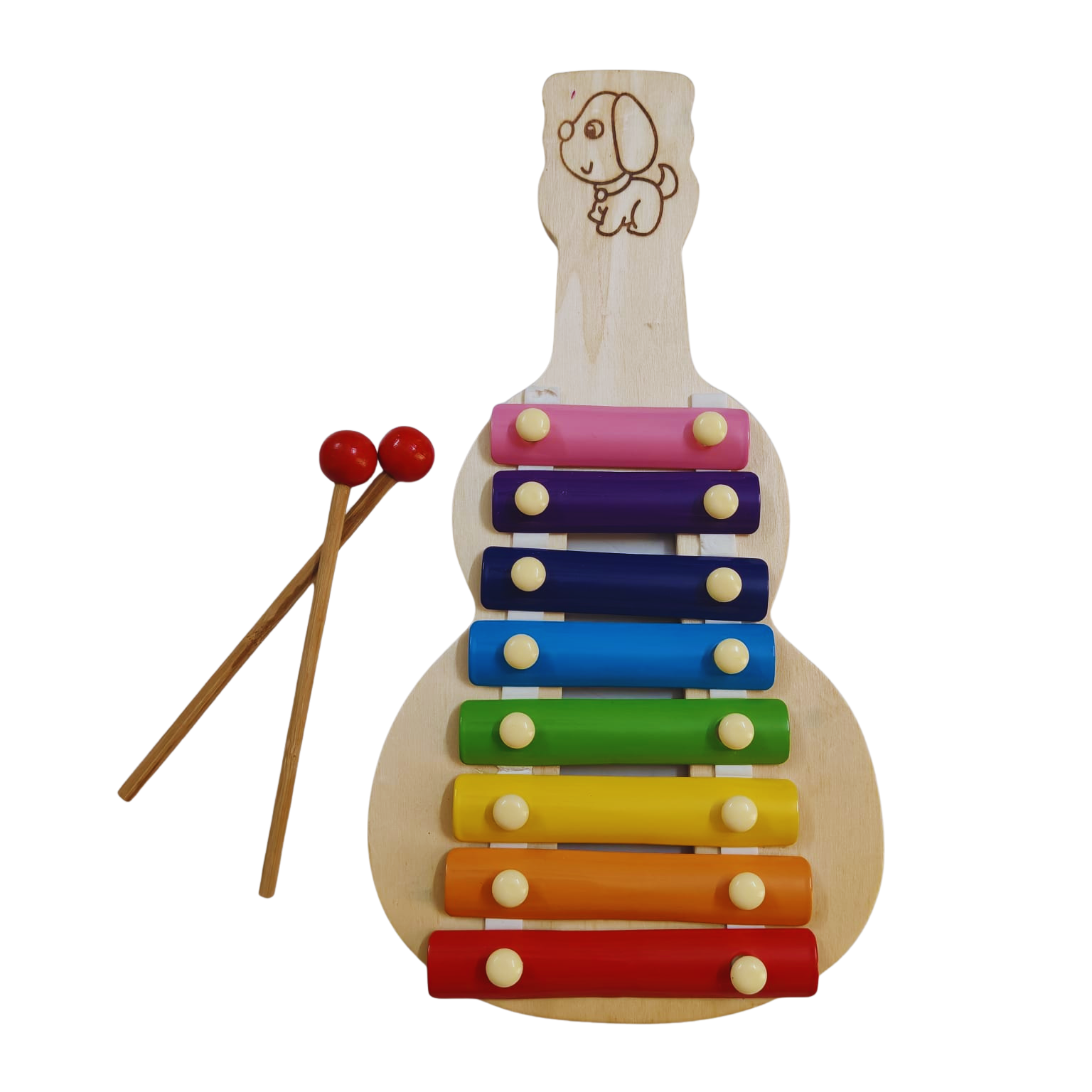 Wooden Xylo Phone Big- 8 Notes (Dog)