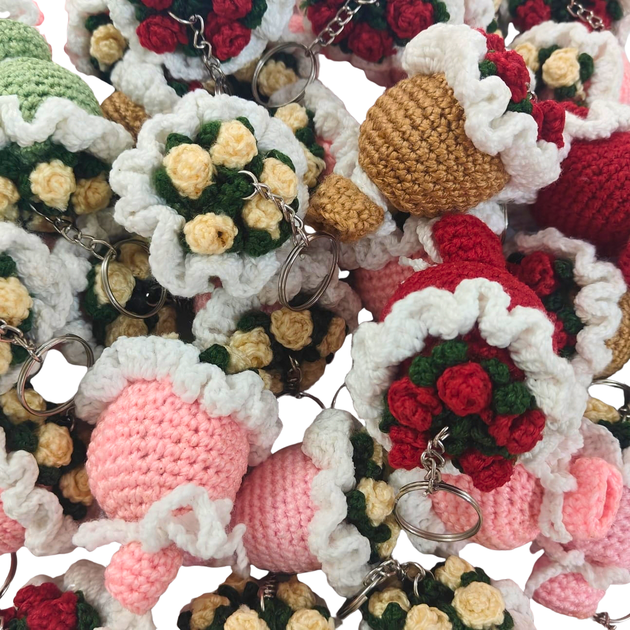 Crochet Bouquet Key Chain